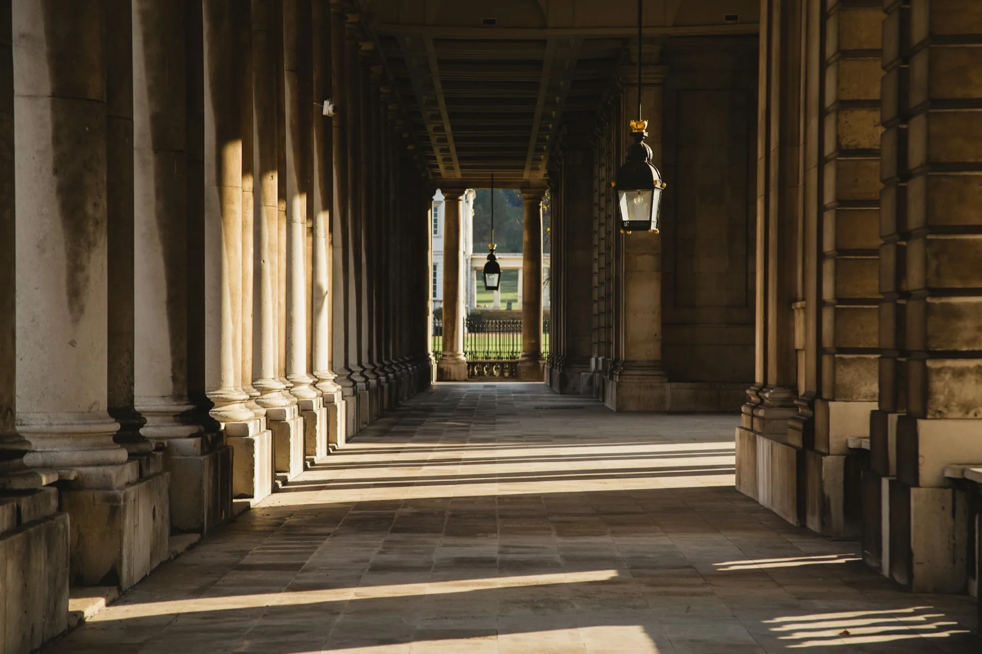 University colonnade